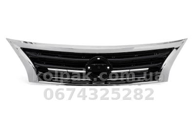 Решітка радіатора Nissan Altima 2012-2016, чорна/хромована, AVTM, 185048990 Решітка радіатора Nissan Altima 2012-2016, чорна/хромована, AVTM, 185048990