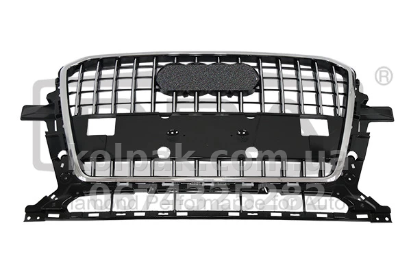 Решітка радіатора Audi Q5 2012-2017, чорна, хромована рамка, AVTM, 531789802 Решітка радіатора Audi Q5 2012-2017, чорна, хромована рамка, AVTM, 531789802 — фото 1