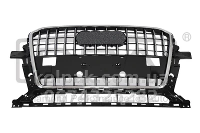 Решітка радіатора Audi Q5 2012-2017, чорна, хромована рамка, AVTM, 531789802
