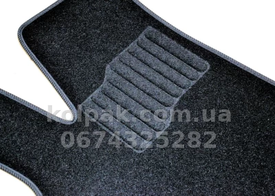 Ворсові килимки в салон Ваз 2170 Priora 2007-/2110/2111/2112 1996-, чорні, 5 шт., AVTM BLCCR1721 — фото 7