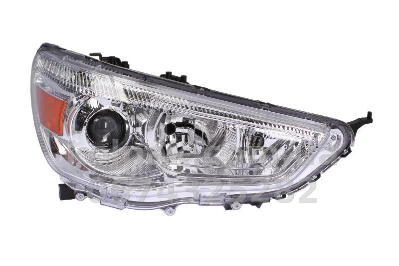 Front right headlight Mitsubishi ASX 2010-, H7/HB3, manual adjustment, chrome-plated frame, Depo, 214-1199R-LD-EM Front right headlight Mitsubishi ASX 2010-, H7/HB3, manual adjustment, chrome-plated frame, Depo, 214-1199R-LD-EM β photo 1