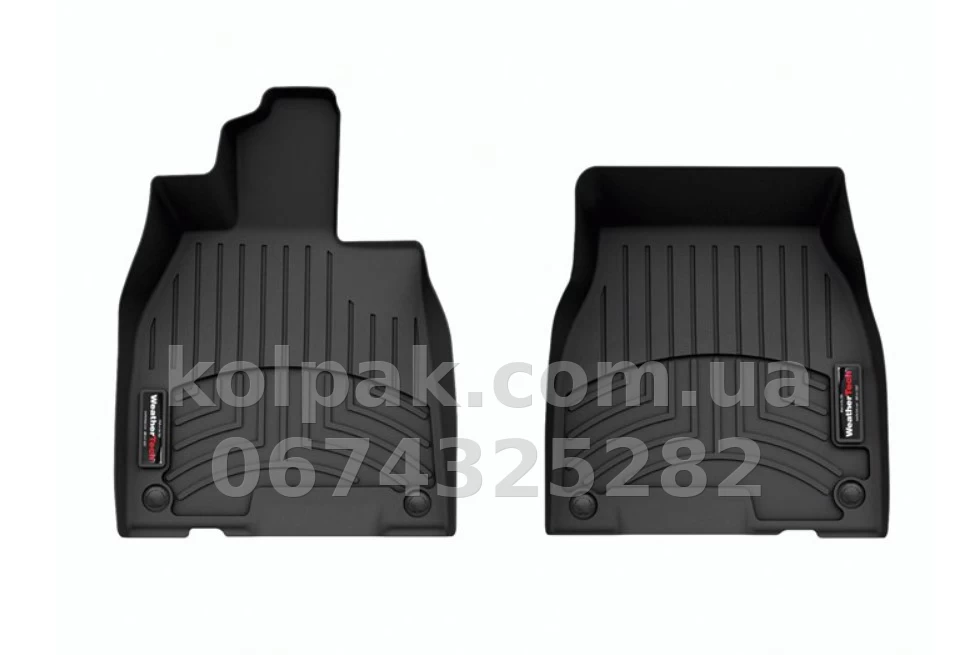Килимки в салон Mercedes-Benz EQE Sedan 2023- передні, чорні Weathertech 4417991 Килимки в салон Mercedes-Benz EQE Sedan 2023- передні, чорні Weathertech 4417991 — фото 1