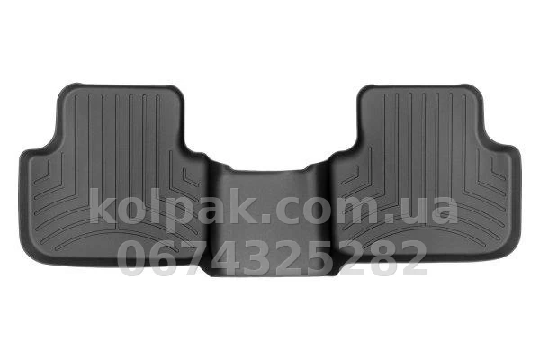 Floor mats for Audi Q7 2016-/Q8 2018-, with raised edges, without mountings, rear, black, Weathertech 448875 Floor mats for Audi Q7 2016-/Q8 2018-, with raised edges, without mountings, rear, black, Weathertech 448875 β photo 1