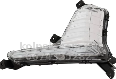 Передня ліва фара Hyundai Sonata (LF) 2017-2019, без ламп (LED), у бампері, крім Sport, Depo, 3211607LAC — фото 2