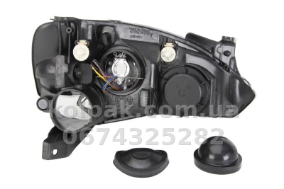 Передня ліва фара Opel Combo 2004-2011, H7/H1, електричне регулювання, Depo, 442-1125L-LDEMD — фото 2
