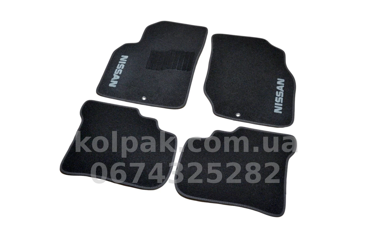 Carpet floor mats for Nissan Almera Classic B10 2006-, black, 5 pcs, AVTM BLCCR1407 Carpet floor mats for Nissan Almera Classic B10 2006-, black, 5 pcs, AVTM BLCCR1407 β photo 1