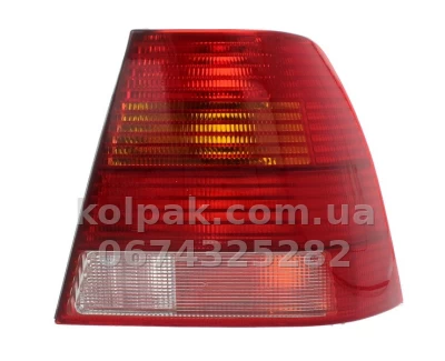 Задній ліхтар Volkswagen Bora 1998-2005, правий, прозоро-червоний, Depo, 441-1931R-UE-CR