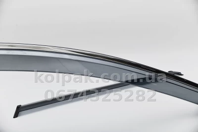 Дефлектори вікон Honda CRV 2017–2023 HAVOC — з хромованою смугою Дефлектори вікон Honda CRV 2017–2023 HAVOC — з хромованою смугою — фото 5