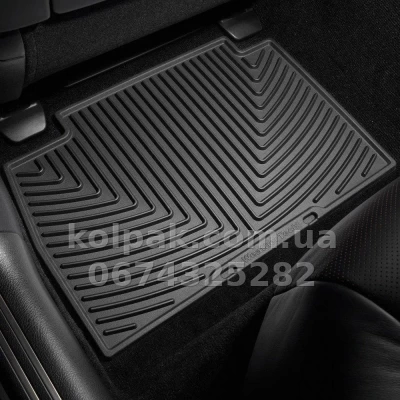 Килимки в салон Lexus LS460 2006-, Short, задні, чорні, Weathertech W185 — фото 2