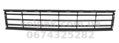 Решітка бампера Volkswagen Passat B7 2011-2015, середня, чорний молдинг, AVTM, 3AA8536719B9, 7423 911 Решітка бампера Volkswagen Passat B7 2011-2015, середня, чорний молдинг, AVTM, 3AA8536719B9, 7423 911