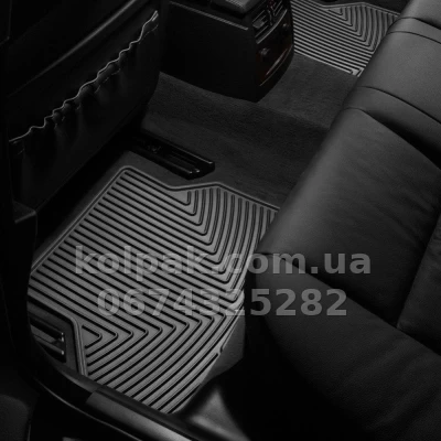 Floor mats for BMW 5-Series E60 2003-2010, rear, black, Weathertech W143 — photo 2