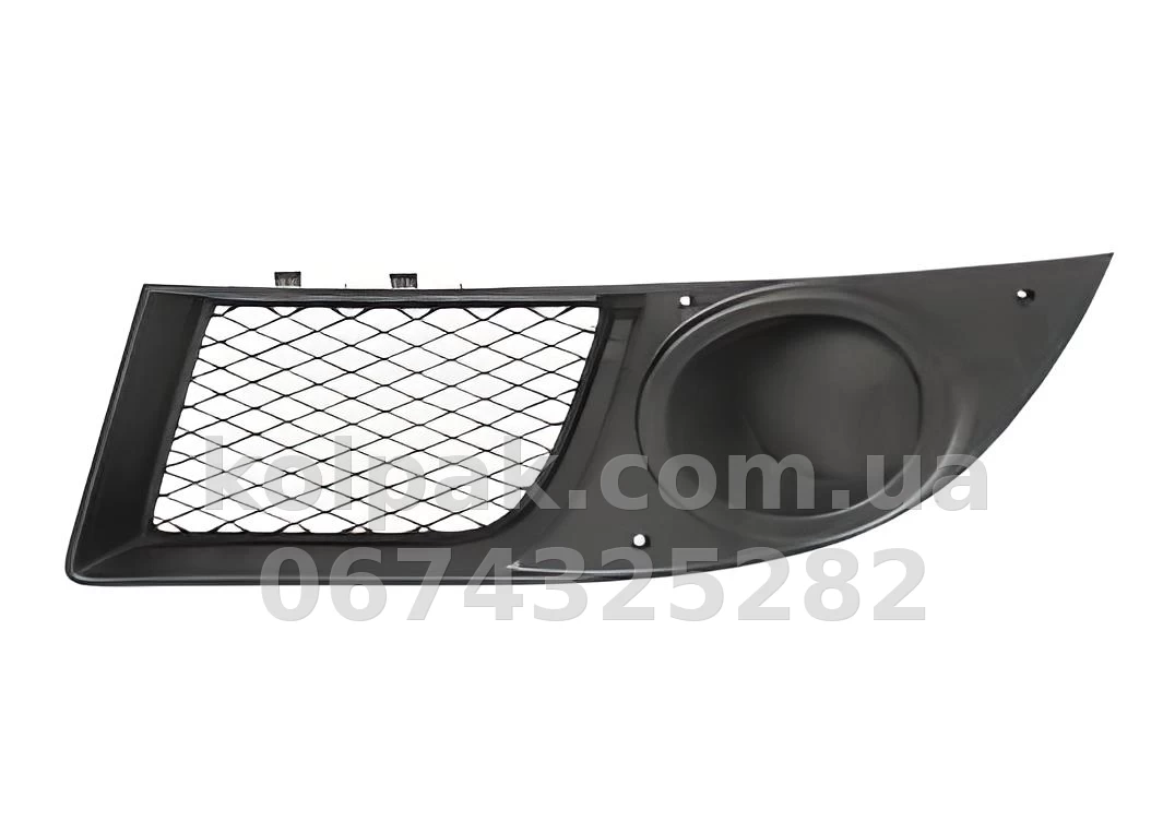 Ліва решітка бампера Fiat Doblo 2005-2009, без отвору для протитуманної фари, AVTM, 735417172, 182603911 Ліва решітка бампера Fiat Doblo 2005-2009, без отвору для протитуманної фари, AVTM, 735417172, 182603911 — фото 1
