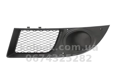 Ліва решітка бампера Fiat Doblo 2005-2009, без отвору для протитуманної фари, AVTM, 735417172, 182603911