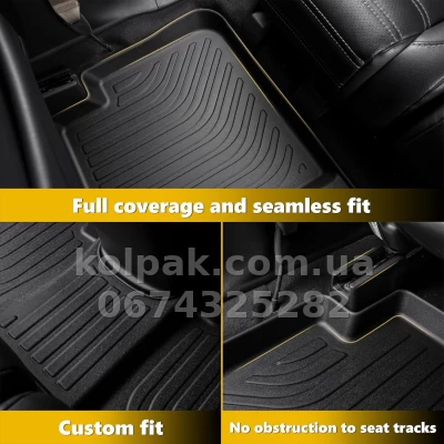Всепогодні килимки в салон Mercedes-Benz ML(W166), GLE SUV(W166), GLE Coupe(C292), GL(X166), GLS (X166) 2011–2019 HAVOC™ Maximum Coverage — фото 6