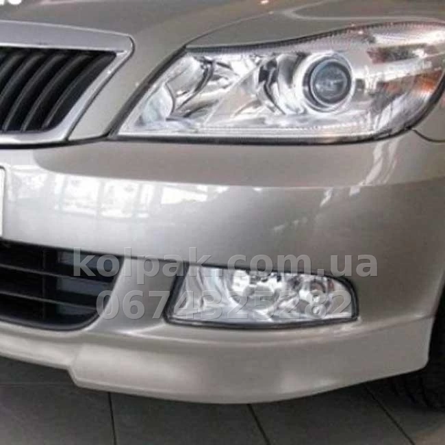 Trim for front bumper Skoda Octavia A5 2009-2013 (2 elements) AVTM SKOA5133NZB Trim for front bumper Skoda Octavia A5 2009-2013 (2 elements) AVTM SKOA5133NZB β photo 1