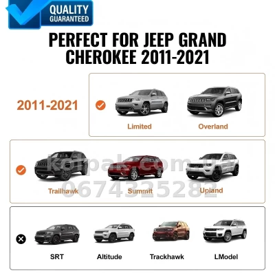 Поперечки HAVOC на інтегровані рейлінги Jeep Grand Cherokee WK2 2011–2021, хром Поперечки HAVOC на інтегровані рейлінги Jeep Grand Cherokee WK2 2011–2021, хром — фото 7