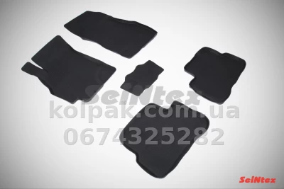 Килимки в салон Hyundai Accent 2000-2006, гумові, 5 шт., Seintex, 00923