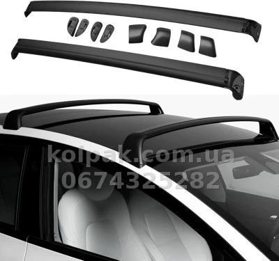 Поперечки HAVOC на штатні кріплення даху Tesla Model 3 2017–2026 Поперечки HAVOC на штатні кріплення даху Tesla Model 3 2017–2026 — фото 2