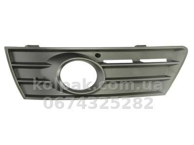 Ліва решітка бампера Volkswagen Passat CC 2008-2012, з отвором для протитуманної фари, AVTM, 6502079540917P, 7420 911