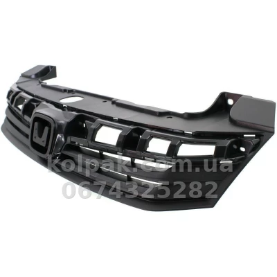 Решітка радіатора Honda Civic SD 2012-2013, чорна, AVTM, 183027990 — фото 2