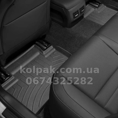 Килимки в салон Lexus IS 2013-, з бортиком, задні, чорні, Weathertech 445752 — фото 2