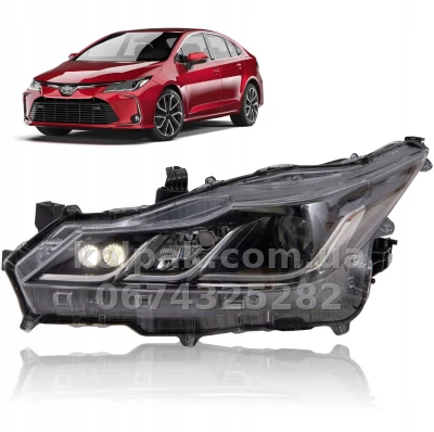 Передня ліва фара Toyota Corolla E21 2019-, EUR, електричне/механічне регулювання, без ламп (HIR2/WY21W/LED), Depo, 21211CMLLDEM2 Передня ліва фара Toyota Corolla E21 2019-, EUR, електричне/механічне регулювання, без ламп (HIR2/WY21W/LED), Depo, 21211CMLLDEM2