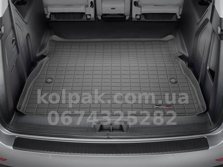 Boot mat for Tesla Model X 2021-, behind the second row, 6 seats, black, WeatherTech 401454 Boot mat for Tesla Model X 2021-, behind the second row, 6 seats, black, WeatherTech 401454 β photo 1