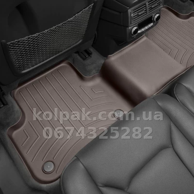 Floor mats for Audi Q7 2016-/Q8 2018-, with raised edges, rear, cocoa, Weathertech 478872 Floor mats for Audi Q7 2016-/Q8 2018-, with raised edges, rear, cocoa, Weathertech 478872 β photo 2
