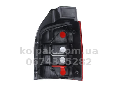 Задній лівий ліхтар Volkswagen T5 2003-2009, кількість дверей — 1, біло-червоний, Depo, 441-1957L-UE-CR — фото 2