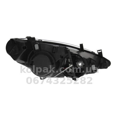 Передня ліва фара Peugeot 307 2000-2005, H7/H1/H1, електричне регулювання, Depo, 550-1128L-LDEMF — фото 2