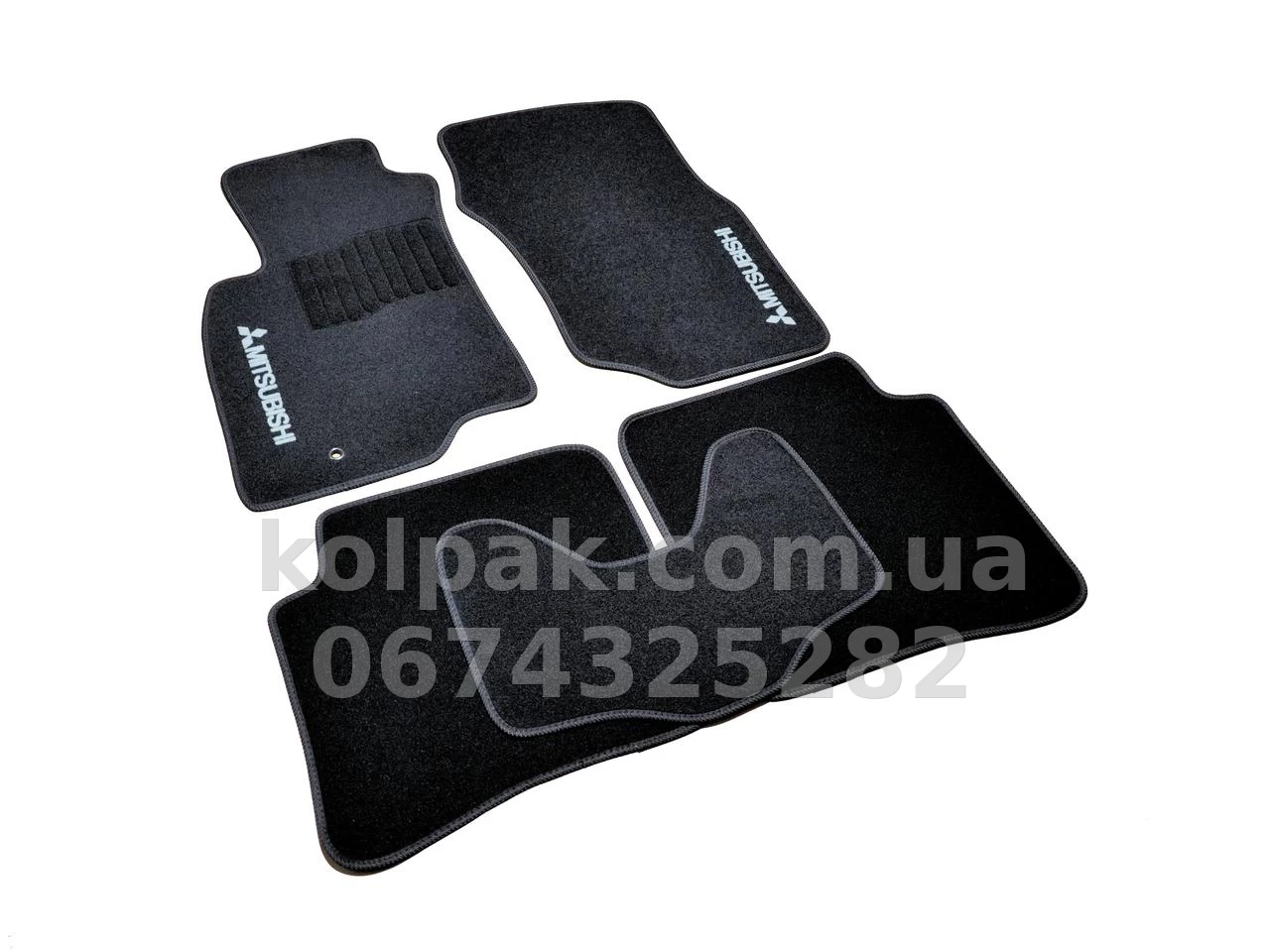 Carpet floor mats for Mitsubishi Lancer 2003-2007, grey, 5 pcs, AVTM GRCR1392 Carpet floor mats for Mitsubishi Lancer 2003-2007, grey, 5 pcs, AVTM GRCR1392 β photo 1