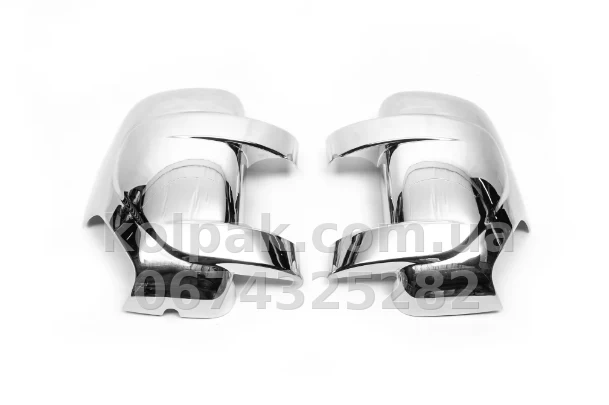Chrome mirror covers (2 pcs) Opel Movano/Renault Master/Nissan NV400 2010-, Carmos, 6450184 Chrome mirror covers (2 pcs) Opel Movano/Renault Master/Nissan NV400 2010-, Carmos, 6450184 β photo 1