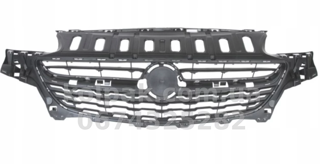 Radiator grille Opel Corsa E 2014-2019, black, without moulding, AVTM, 185222990 Radiator grille Opel Corsa E 2014-2019, black, without moulding, AVTM, 185222990 β photo 1