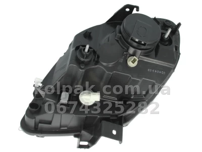 Front right headlight Renault Kangoo 2003-2008, H4, with amber turn indicator, chrome-plated frame, electric adjustment, Depo, 551-1145R-LDEMY — photo 2