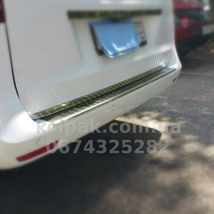 Chrome rear bumper protector Mercedes-Benz Vito W447 2014-, OmsaLine, 4733093 Chrome rear bumper protector Mercedes-Benz Vito W447 2014-, OmsaLine, 4733093 β photo 1