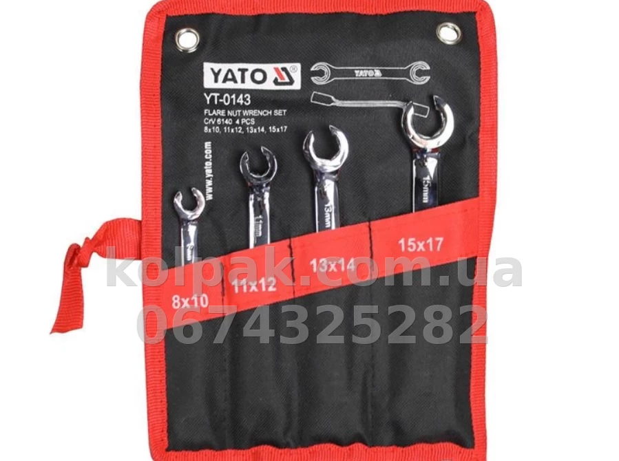 Set spanners 4 pcs (dimensions 8x10 11x12 13x14 15x17 mm) Yato YT-0143 Set spanners 4 pcs (dimensions 8x10 11x12 13x14 15x17 mm) Yato YT-0143 β photo 1