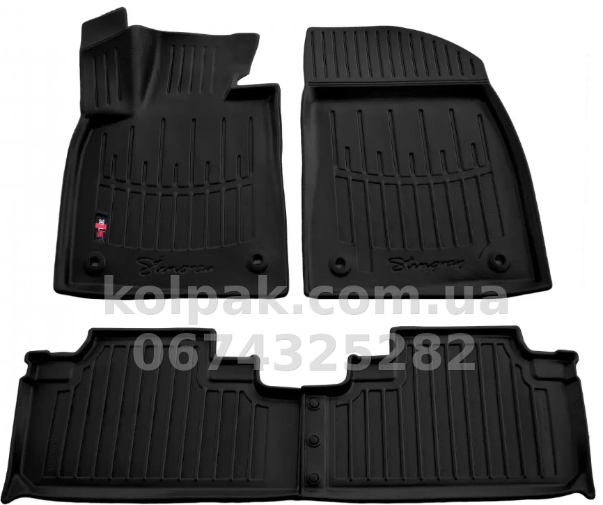 Polyurethane floor mats for Lexus RX 2015-, with raised edges, 4 pcs, Stingray, 5028014 Polyurethane floor mats for Lexus RX 2015-, with raised edges, 4 pcs, Stingray, 5028014 β photo 1