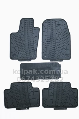 Оригінальні гумові килимки в салон Jeep Grand Cherokee 2011–2021 HAVOC, повний комплект — фото 8