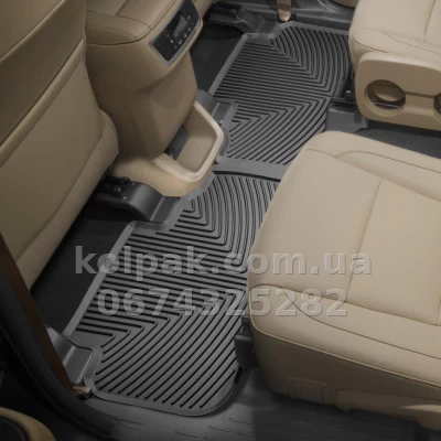 Floor mats for Toyota Highlander 2014-, rear, black, Weathertech W334 — photo 2