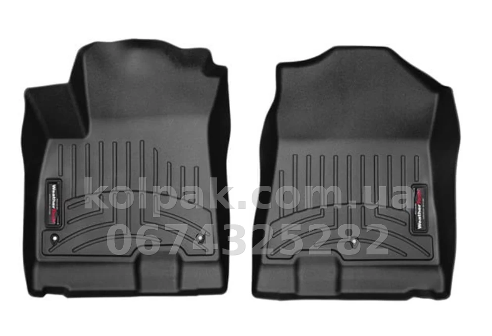 Floor mats for Kia Niro/EV 2019- front, black Weathertech 4415201 Floor mats for Kia Niro/EV 2019- front, black Weathertech 4415201 β photo 1