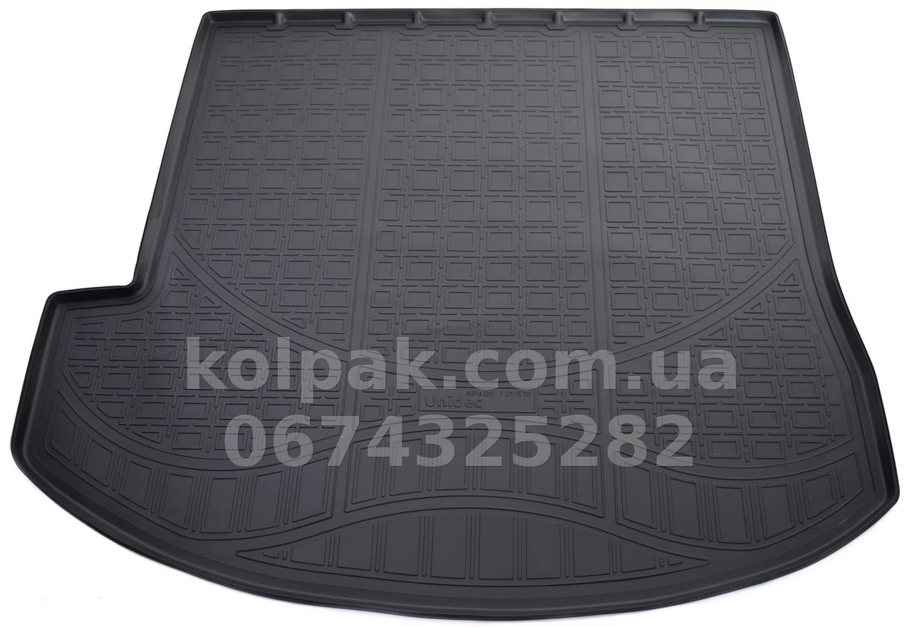 Polyurethane boot mat for Hyundai Santa Fe DM, 7 seats 2013-, Norplast NPA00-T31-510 Polyurethane boot mat for Hyundai Santa Fe DM, 7 seats 2013-, Norplast NPA00-T31-510 β photo 1