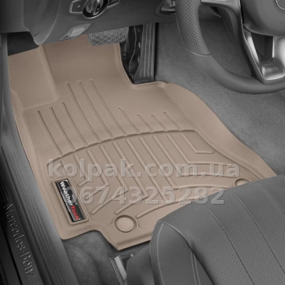 Килимки в салон Mercedes-Benz E-Class W213 2016-, з бортиком, передні, бежеві, Weathertech 459731 Килимки в салон Mercedes-Benz E-Class W213 2016-, з бортиком, передні, бежеві, Weathertech 459731 — фото 2