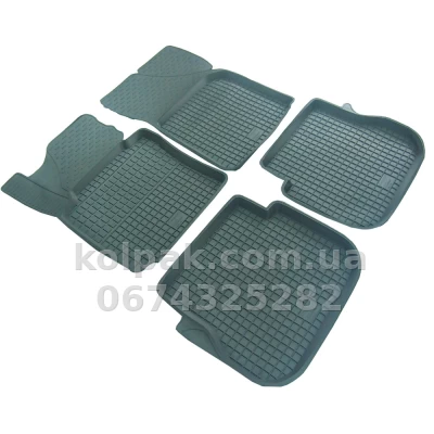 Floor mats for Volkswagen Caddy 3 2K 2003-2020, with raised edges, 2 pcs, Polytep, 01231 — photo 2