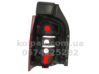 Задній правий ліхтар Volkswagen T5 2003-2009, 2 двері, біло-червоний, Depo, 441-1978R-UE-CR — фото 2