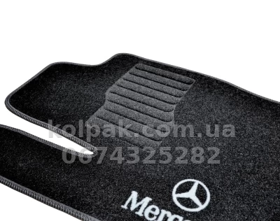 Ворсові килимки в салон Mercedes-Benz GL-Class W166/ML-Class W166 2012-, 5 місць, чорні, 5 шт., AVTM BLCCR1349 — фото 4