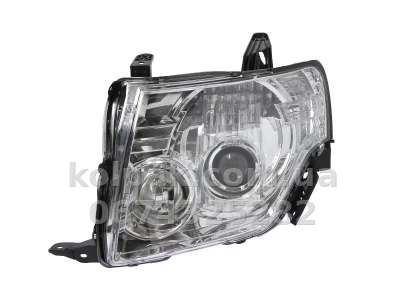 Передня ліва фара Mitsubishi Pajero 4 2007-2009, H9, електричне регулювання, Depo, 214-1186L-LD-EM