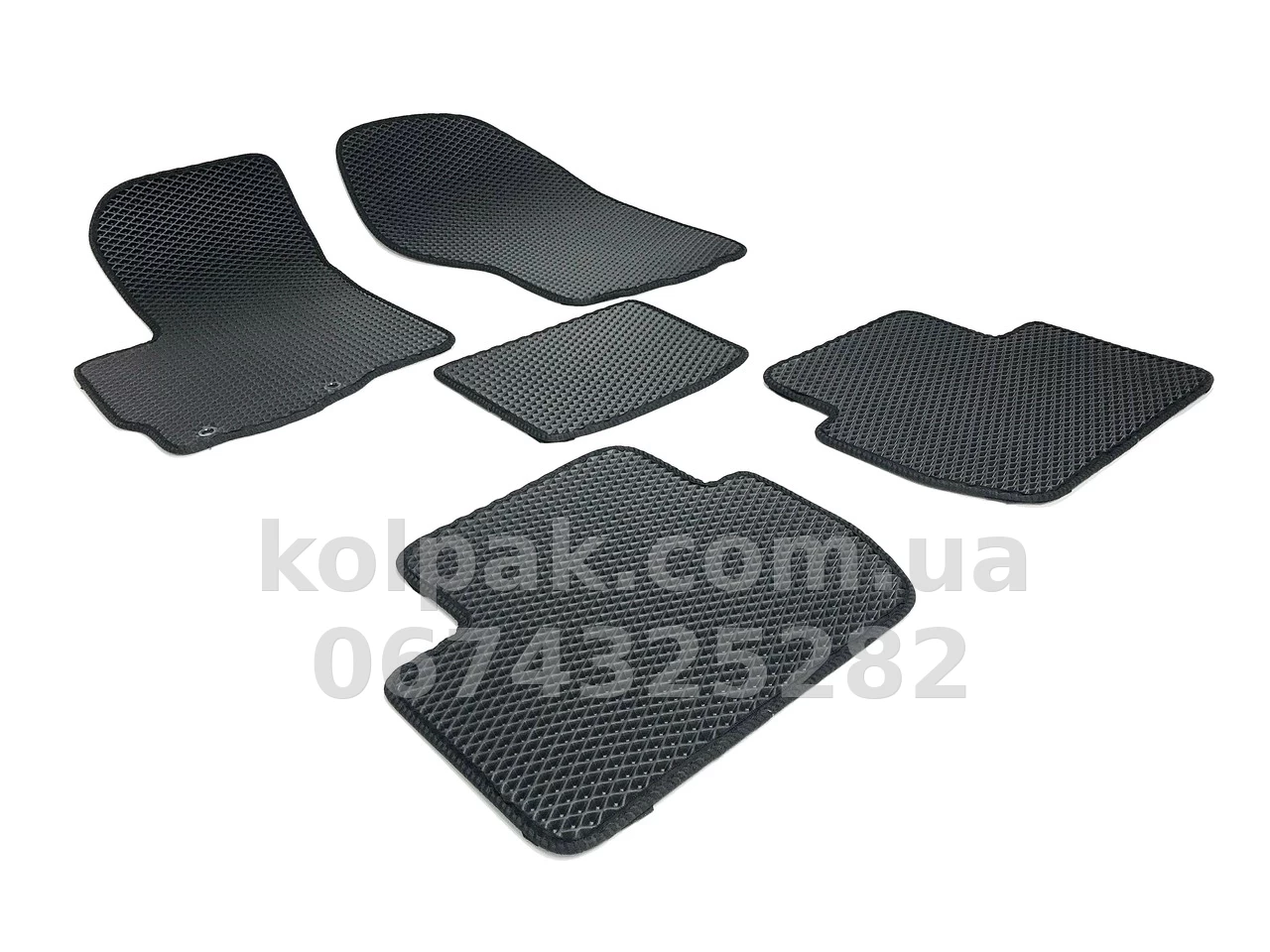 Килимки в салон Mitsubishi Outlander XL/Peugeot 4007 2006-2012, EVA, чорні, 5 шт., AVTM BLCEV1396 Килимки в салон Mitsubishi Outlander XL/Peugeot 4007 2006-2012, EVA, чорні, 5 шт., AVTM BLCEV1396 — фото 1