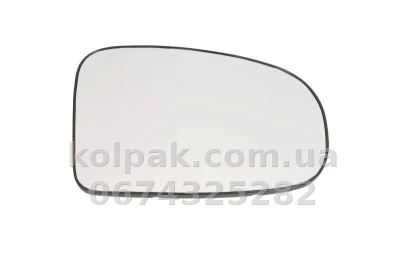 Правий вкладиш дзеркала Toyota Prius/Prius Plus 2009-2015, опуклий, із підігрівом, AVTM, 8793147190, 186432954