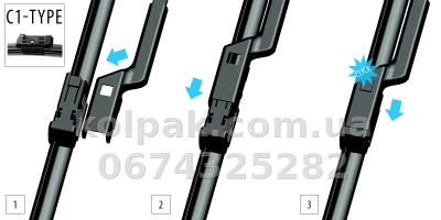 Щітки склоочисника VW Amarok (12-) / VW Multivan (13-), компл. 2 шт. Oximo WC4004001 Щітки склоочисника VW Amarok (12-) / VW Multivan (13-), компл. 2 шт. Oximo WC4004001 — фото 4