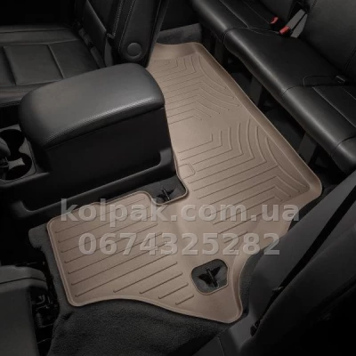 Floor mats for Infiniti QX56/Nissan Armada 2004-2012, 3 row, with raised edges, rear, beige, Weathertech 450193 Floor mats for Infiniti QX56/Nissan Armada 2004-2012, 3 row, with raised edges, rear, beige, Weathertech 450193 β photo 2